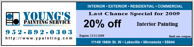 10% off Exterior Painting